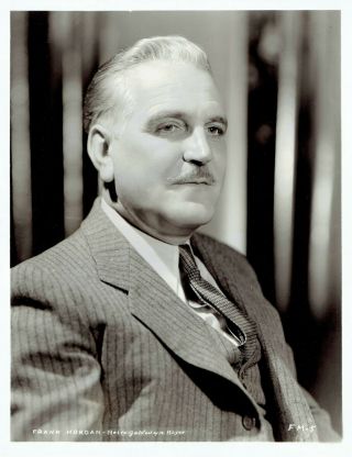 1935 Vintage Photo Actor Frank Morgan Poses For Mgm Studios Publicity Portrait