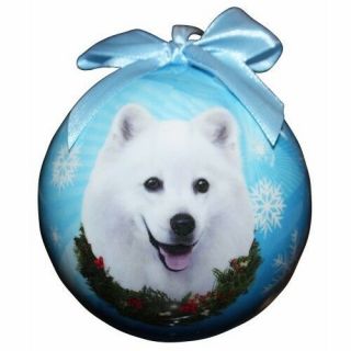 American Eskimo Shatterproof Ball Dog Christmas Ornament