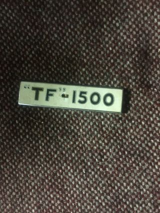 Mg Tf - 1500 Car Badge