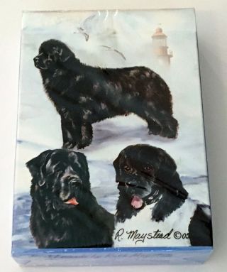 Newfoundland Newfies Dog Standard Size Playing Cards Deck Poker Games Gift