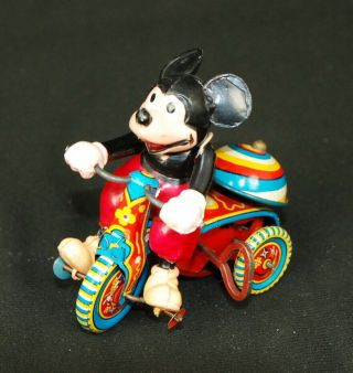 Walt Disney Productions Line Mar Linemar Lm - 257 Mickey Mouse Wind Up Toy