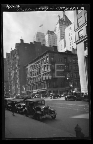 1930 Madison Ave 60th St Manhattan Nyc York City Old Photo Negative 665b