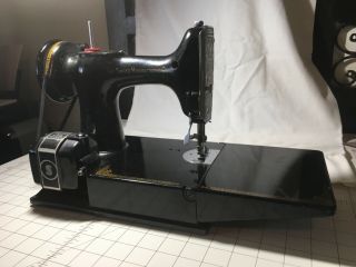 Singer Featherweight 221 Sewing Machine 1946 W/case,  Accessories,  Great