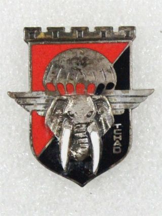 French Army Badge: 17e Regiment Du Genie Parachutiste,  Tchad - Drago 390