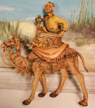 Camel Figurine Collectible Wiseman Nativity Italy Italian 6 X 6.  5 " 1a Pvc