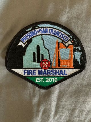 Presidio,  Of San Francisco Ca California,  Limited Patch “fire Marshal”