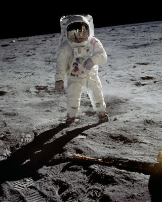 Buzz Aldrin W/ Neil Armstrong Nasa Apollo 11 Moon Landing 11 X 14 Photo Poster