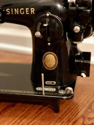 See video Serviced 1950s SINGER Model 201 - 2 Sewing Machine & 201 3