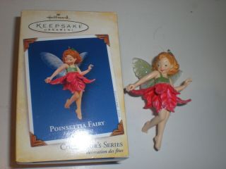 Hallmark Keepsake Ornament 2005 Poinsettia Fairy 1st In Series Fairy Messengers