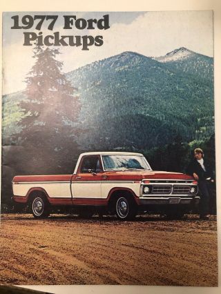 1977 Ford F - 150 F - Series Pickup Sales Brochure