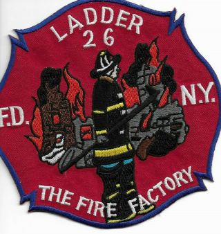 Fdny Ladder - 26 The Fire Factory Fire Department Patch