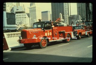 Chicago Il Foam 633 1953 Fwd Pumper Fire Apparatus Slide