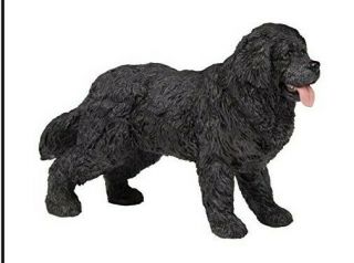 Newfoundland Terrier Dog Black Figurine Pet Papo Toy Collectible Animal.