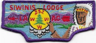 S1a Ff Siwinis Lodge 252 Order Of The Arrow Oa Flap Boy Scouts Of America Bsa