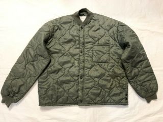 1995 Us Air Force Usaf Flyers Cwu - 9/p Quilted Liner Jacket - Large.