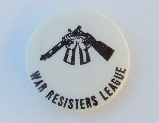 War Resisters League Hands Breaking Rifle Anti - War Protest Cause Pinback Button