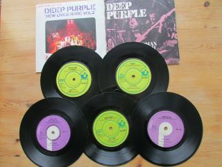 Joblot Of Heavy Rock Singles X 23 (deep Purple Plus Many Others) 3 Flexi Discs