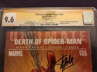 Ultimate Spider - Man 160 Signed Stan Lee Autograph CGC SS 9.  6 Death Spider - Man 2