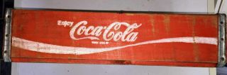 Wooden Coca Cola Crate - Signer Cincinnati Ohio 1986 3