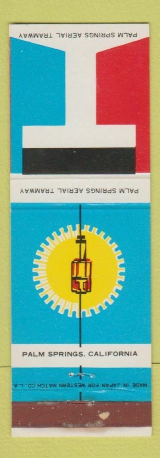 Matchbook Cover - Palm Springs Ca Aerial Tramway Wear