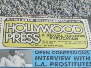 Hollywood Press.  June 13,  1975.  French Connection Ii,  Janis Ian