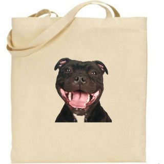 Staffy - Staffordshire Bull Terrier Tote - Bag For Life - Cotton - Dog Gifts