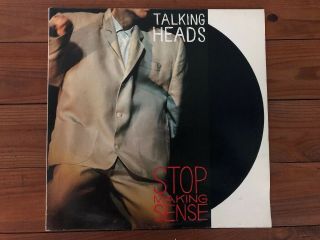 Talking Heads ‎– Stop Making Sense 1984 Sire 1 - 25186 Jacket Vg,  Vinyl Nm