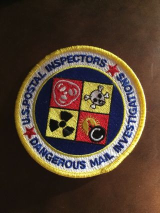United States Postal Service Inspector Patch Dangerous Mail Inv.