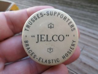 Vintage celluloid advertising tape measure J Ellwood lee co hosiery Jelco 2