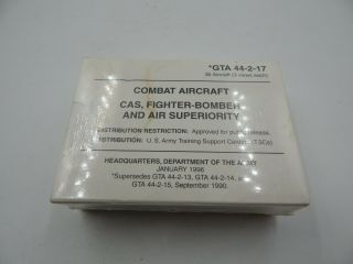 Aircraft Recognition Cards Combat Fighter 1996 Vintage Military