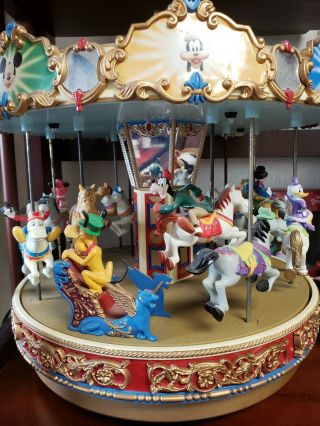 Mr Christmas Disney Carousela Mickey Holiday Carousel