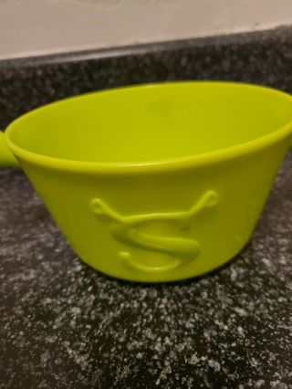 Shrek Cereal Bowl Plastic With Ears Lime Green Kellogg Company Dreamworks 2