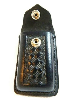 Vintage Jay - Pee Tactical Tooled Leather Belt Cartridge Pouch Motorcycle Police