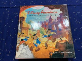 First Edition 1981 Disney Animation - The Illusion Of Life Signed W/ Film Strip