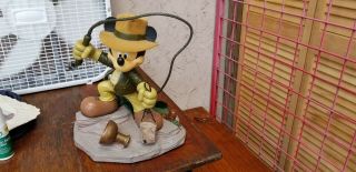 DISNEY PARKS mickey mouse as indiana jones resin statue figure Alavezos 2