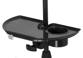 Black Frameworks Microphone Stand Accessory Tray With Drink Holder Toys 3