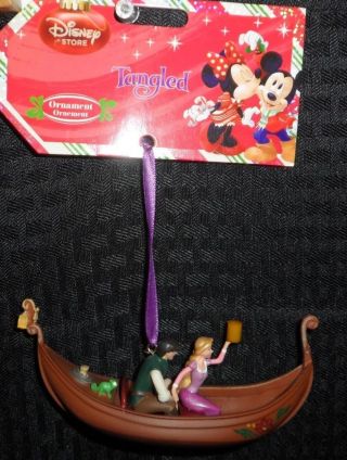 Disney Store Sketchbook 2010 Tangled Rapunzel & Flynn Gondola Ornament