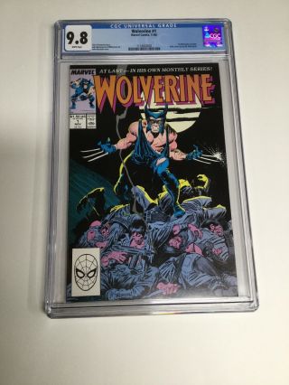 Wolverine 1 Cgc 9.  8 1988 White Pages 1st Wolverine As Patch X - Men Marvel