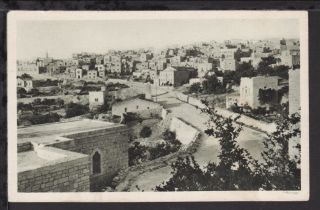 Israel Bethlehem Jerusalem 1949 Shalom Palestine Stamp Postcard (l031)