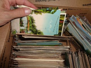 POSTCARD BOXLOT,  OVER 1000 POSTCARDS,  A LITTLE BIT OF EVERYTHING 2