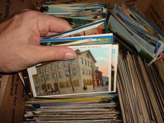 POSTCARD BOXLOT,  OVER 1000 POSTCARDS,  A LITTLE BIT OF EVERYTHING 3