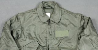 US Military 1992 CWU - 45/P Fire Resistant Aramid Flyer ' s Jacket Green Small 2