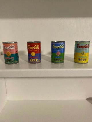 Set Of (4) Andy Warhol 2012 Limited Edition Campbell 