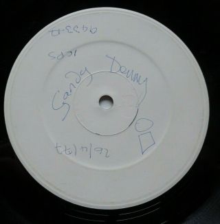 Sandy Denny Rendezvous - Rare Test Pressing White Label Island Lp (1977)