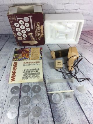 Vintage Wear Ever Shooter Electric Cookie Canape Candy Maker Food / Usa