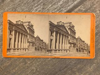 Canada Stereoview St John Brunswick Prince William Street By Climo C1870