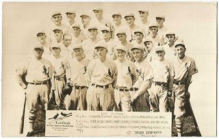 1928 St.  Louis Cardinals National League Champions Baseball Team Rppc