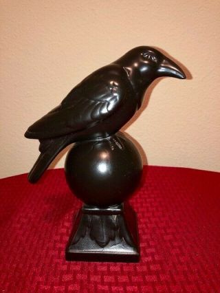 Raven On A Ball Statue.  Exc Shape.  Single Owner