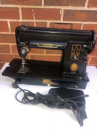 Singer 301A Sewing Machine Black W/Case & Pedal Serial NA211198 2