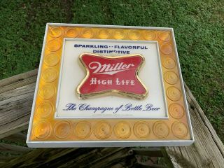 Vintage Miller High Life Lighted Beer 17 